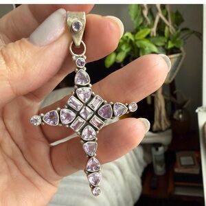 amethyst and 925 sterling silver
Cross Pendant